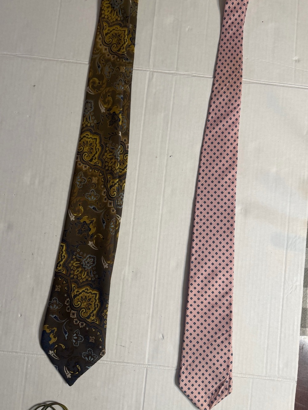 VINTAGE NECKTIE LOT OF 2 - LIBERTY OF LONDON + CUTTER CRAVAT